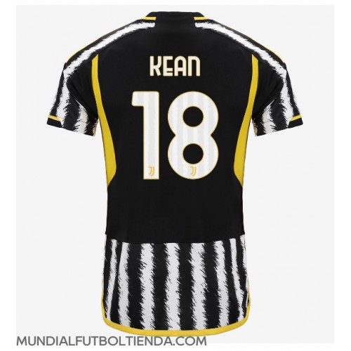 Camiseta Juventus Moise Kean #18 Primera Equipación Replica 2023-24 mangas cortas